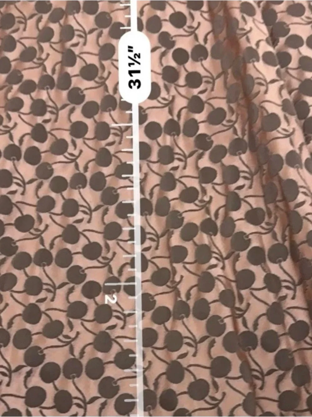 1950’s Vintage Floral Jacquard A-Line Circle Skirt - Rose Brown Cherry Print